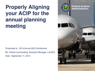 Properly Aligning your ACIP for the annual planning meeting