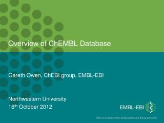 Overview of ChEMBL Database
