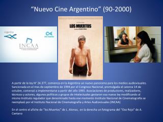 “Nuevo Cine Argentino” (90-2000)