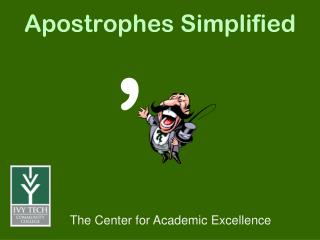 Apostrophes Simplified