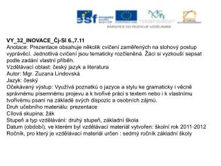 VY_32_INOVACE_Čj-Sl 6.,7.11