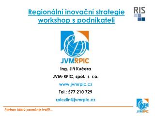 Regionální inovační strategie workshop s podnikateli