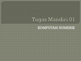 Tugas Mandiri 01