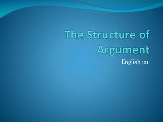 The Structure of Argument