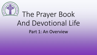 The Prayer Book And Devotional Life