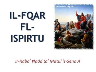 IL-FQAR FL-ISPIRTU