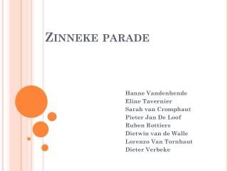 Zinneke parade
