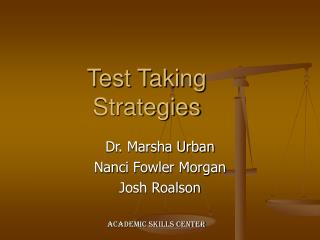 Test Taking Strategies