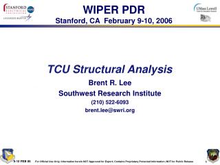 TCU Structural Analysis