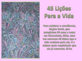 45 Lições Para a Vida
