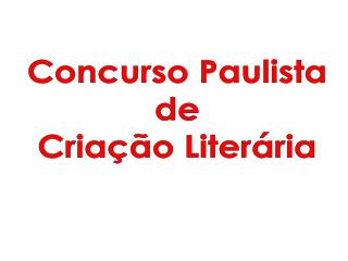 Concurso Paulista de Criação Literária