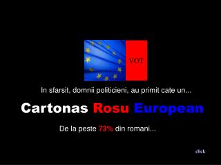 Cartonas Rosu European