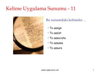 Kelime Uygulama Sunumu - 11