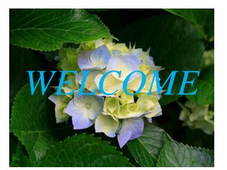 WELCOME