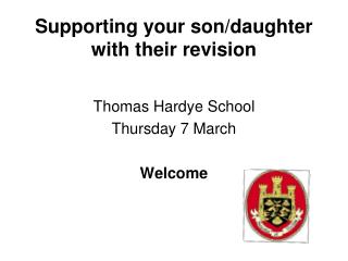 Supporting your son/daughter with their revision