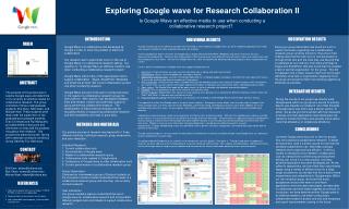 Is Google Wave an effective media to use when conducting a collaborative research project?  