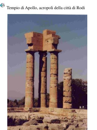 Tempio di Apollo, acropoli della città di Rodi