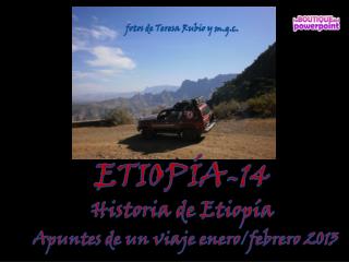 ETIOPÍA-14 Historia de Etiopía