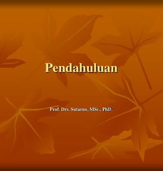 Pendahuluan