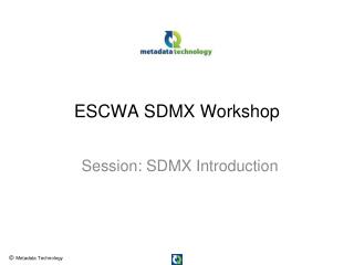 ESCWA SDMX Workshop