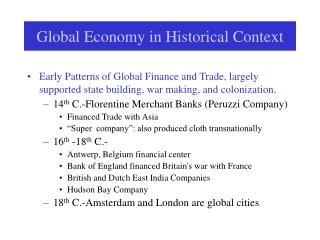 Global Economy in Historical Context