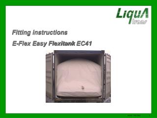 Fitting instruction s E-Flex Easy Flexitank EC41