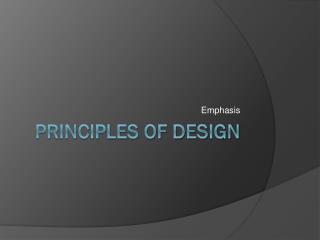 Principles of Design