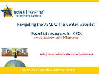 Connecting Great Ideas and Great People
