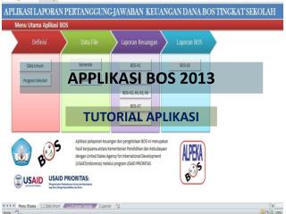 APPLIKASI BOS 2013