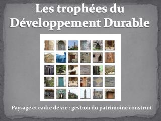 Les trophées du Développement Durable