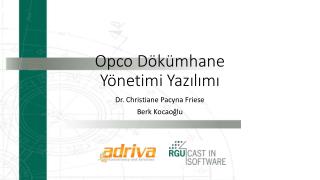 Opco D ökümhane Yönetimi Yazılımı