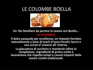 LE COLOMBE BOELLA