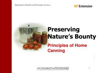 Preserving Nature’s Bounty