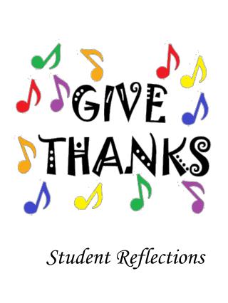 Student Reflections