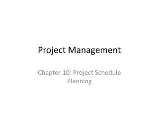 Project Management