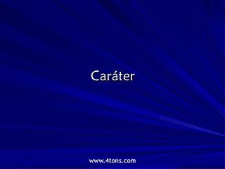 Caráter