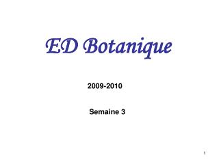 ED Botanique