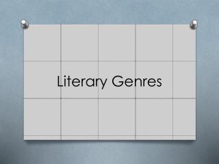 Literary Genres