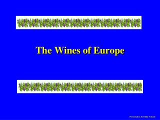 The Wines of Europe