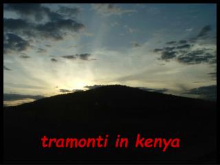 tramonti in kenya