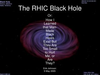 The RHIC Black Hole