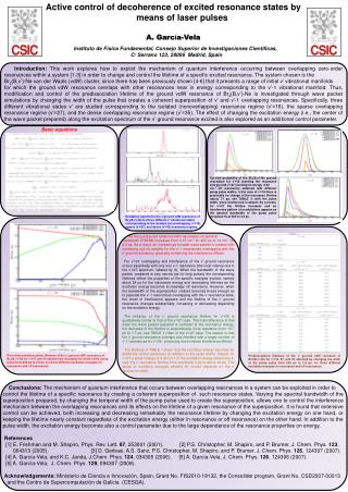 Active control of decoherence of excited resonance states by means of laser pulses