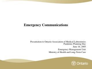 Emergency Communications