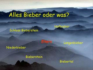 Alles Bieber oder was?