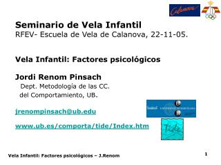 Seminario de Vela Infantil RFEV- Escuela de Vela de Calanova, 22-11-05.