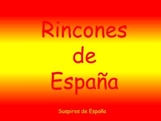 Rincones de España
