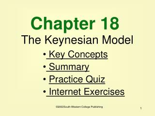 Chapter 18 The Keynesian Model