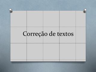 Correção de textos