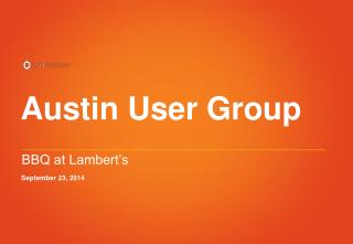 Austin User Group