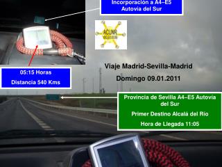 Viaje Madrid-Sevilla-Madrid Domingo 09.01.2011